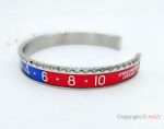 Fake Rolex GMT Bangle - Red and Blue Bracelet